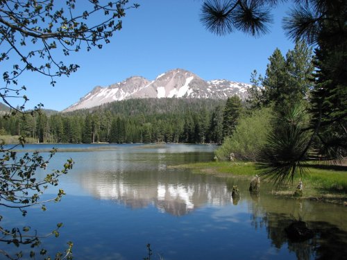 Crags from Manzanita Lake
